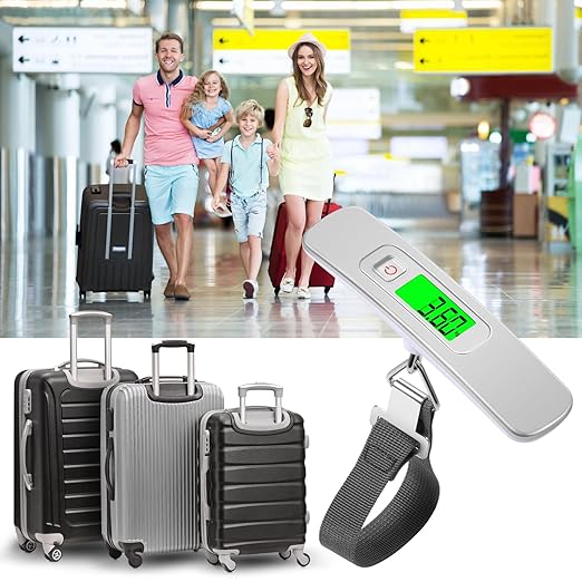 Blendura Digital Luggage Scale, Portable Luggage Weight Scale, Hanging Suitcase Weigher for Travel, Suitcase Scale 110 lb/ 50KG Capacity(With Battery) - Luggage Accessories - British D'sire