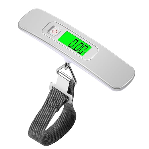 Blendura Digital Luggage Scale, Portable Luggage Weight Scale, Hanging Suitcase Weigher for Travel, Suitcase Scale 110 lb/ 50KG Capacity(With Battery) - Luggage Accessories - British D'sire