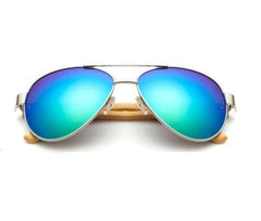 Bamboo Sunglasses, Aegean Blue