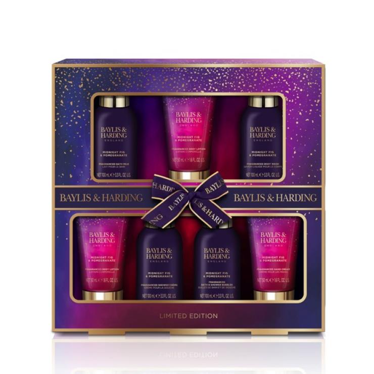 Baylis & Harding Midnight Fig & Pomegranate Ultimate Body Care Gift Set - Vegan Friendly