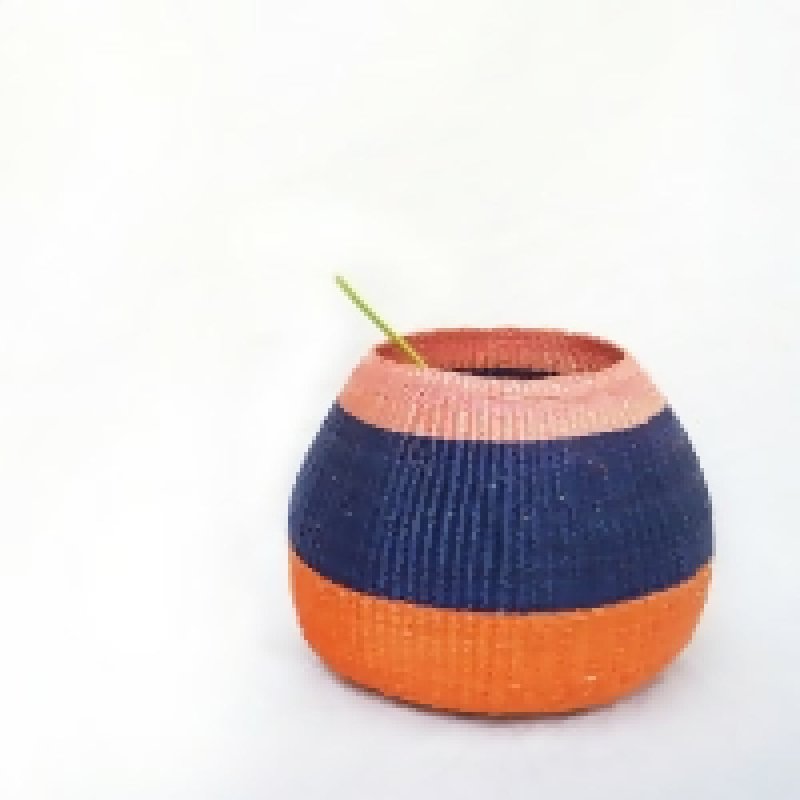 Bolo Colour Block Baskets (Navy/Pink/Orange) - basket - British D'sire