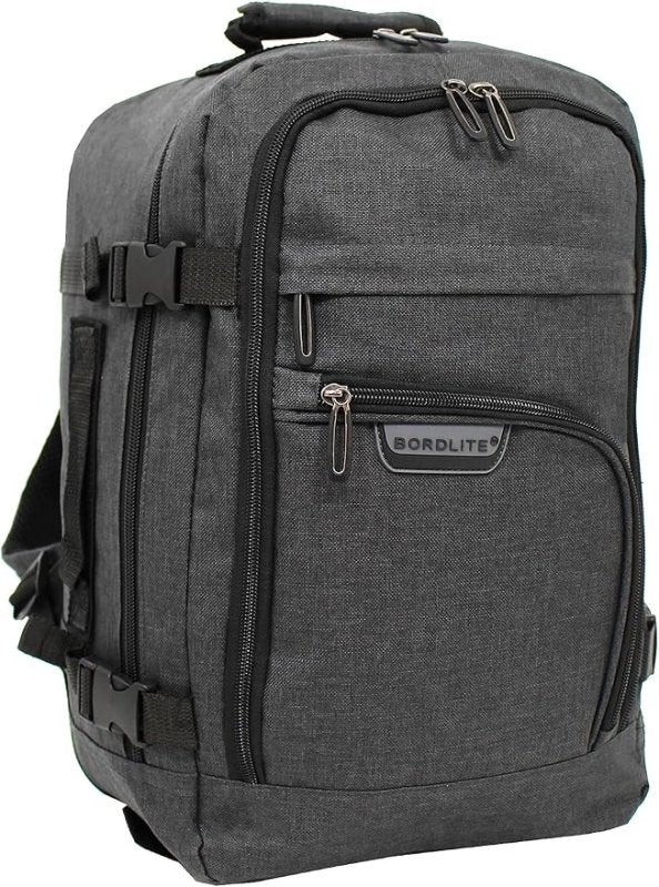 Bordlite Travel Underseat Cabin Approved Backpack, Lightweight Travel Rucksack, Premium Carry on Bag, 40x20x25cm - Luggage & Bags - British D'sire