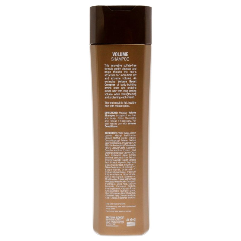 Brazilian Blowout - Volume Shampoo for Unisex - 12 oz Shampoo - Shampoo - British D'sire