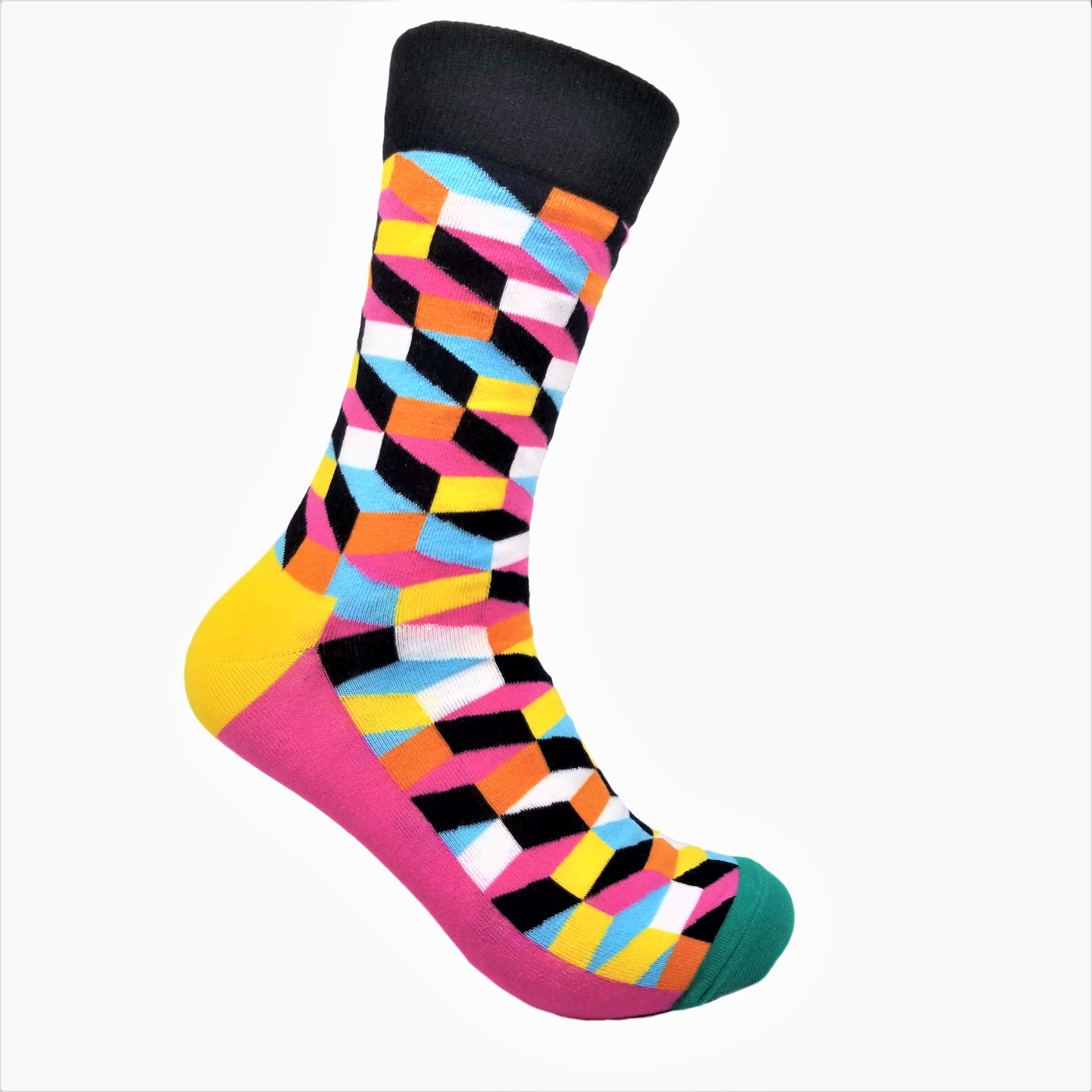 3-Pack Multicoloured Pattern Socks