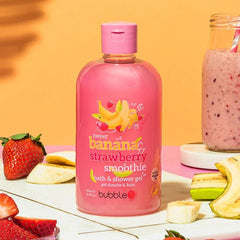 Bubble T Cosmetics Banana and Strawberry Smoothie Body Wash - Shower Gel - British D'sire