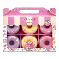 Bubble T Sweetea Large Donut Bath Bomb Fizzer Gift Set (6 x 150g) - Bath Bomb - British D'sire