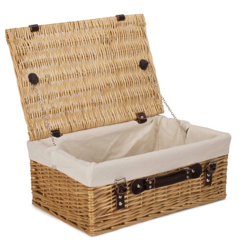 Buff 45cm Picnic Basket - Empty Picnic Baskets - British D'sire