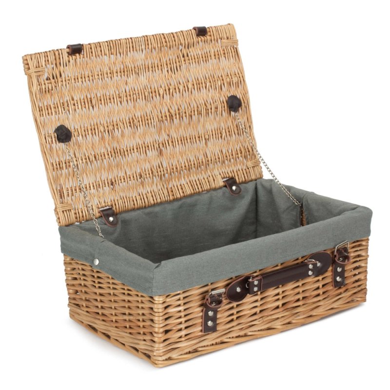 Buff 45cm Picnic Basket - Empty Picnic Baskets - British D'sire