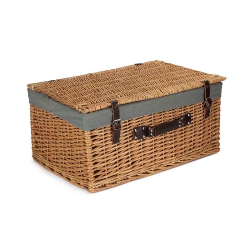 Buff 62cm Picnic Basket - Empty Picnic Baskets - British D'sire