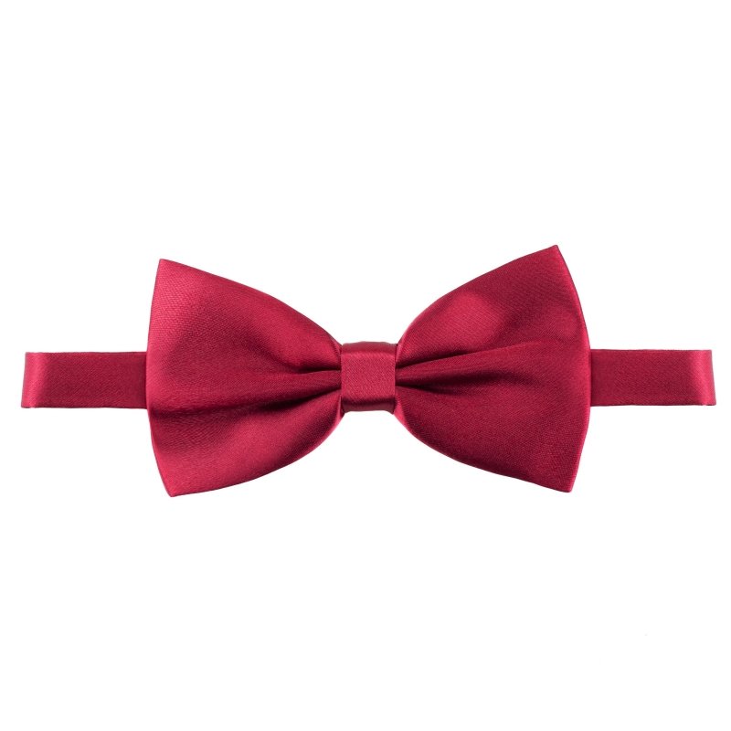 Burgundy Silk Bow Tie - All Products - British D'sire