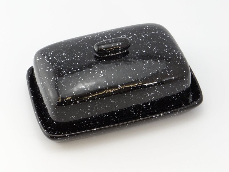 Butter Dish in Speckled Black - Butter Dish - British D'sire