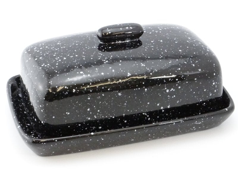 Butter Dish in Speckled Black - Butter Dish - British D'sire