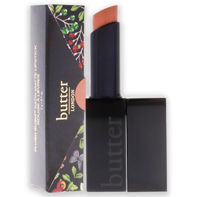 Butter London - Plush Rush Satin Matte Lipstick - Clever for Women - 0.1 oz Lipstick - Lipstick - British D'sire