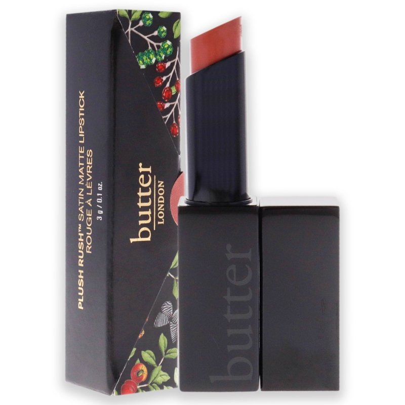 Butter London - Plush Rush Satin Matte Lipstick - Strong for Women - 0.1 oz Lipstick - Lipstick - British D'sire