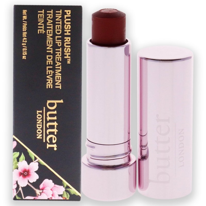 Butter London - Plush Rush Tinted Lip Treatment - Double Down for Women - 0.15 oz Lip Treatment - Lip Treatment - British D'sire