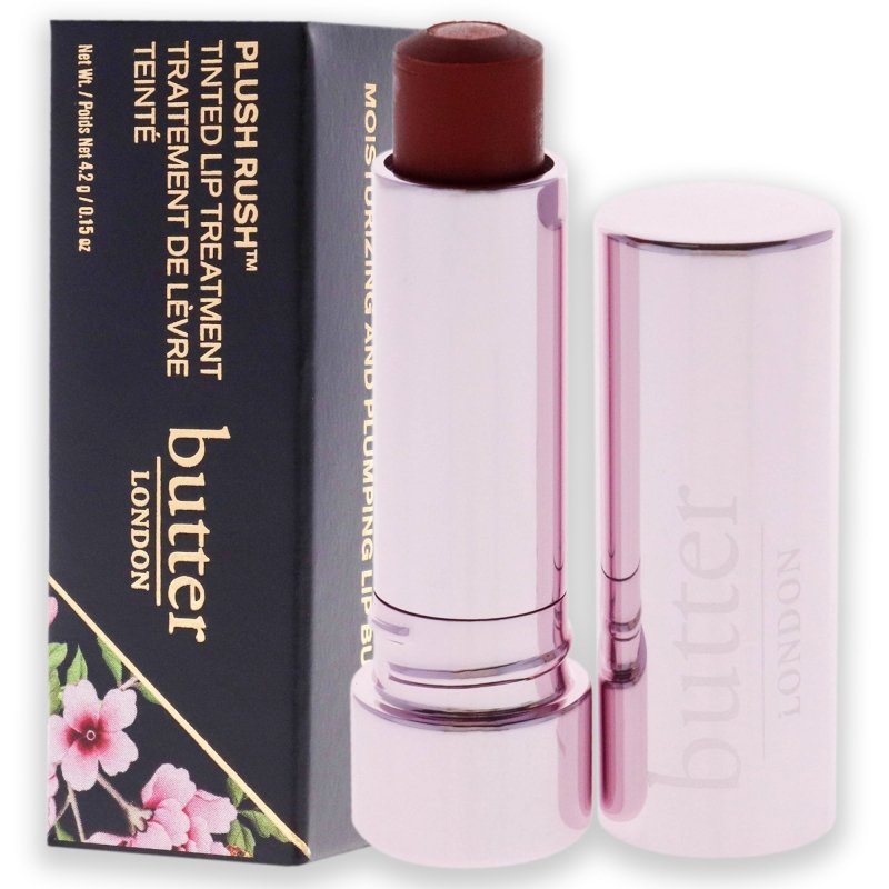 Butter London - Plush Rush Tinted Lip Treatment - Double Down for Women - 0.15 oz Lip Treatment - Lip Treatment - British D'sire