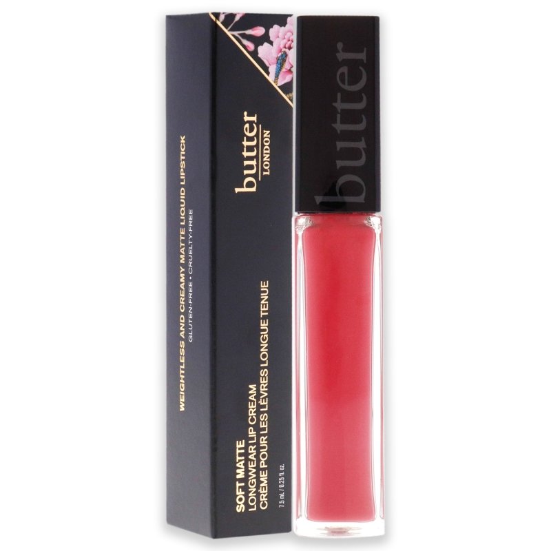 Butter London - Soft Matte Long Wear Lip Cream - Fairy Cake for Women - 0.25 oz Lipstick - Lipstick - British D'sire