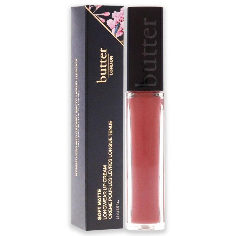 Butter London - Soft Matte Long Wear Lip Cream - Frilly Knickers for Women - 0.25 oz Lipstick - Lipstick - British D'sire