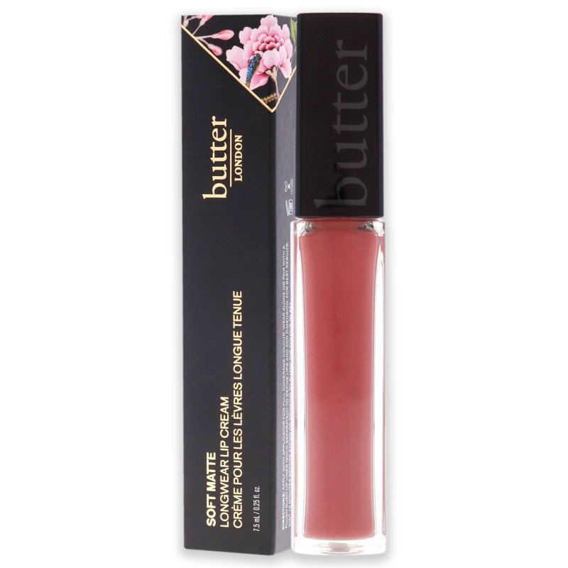 Butter London - Soft Matte Long Wear Lip Cream - Frilly Knickers for Women - 0.25 oz Lipstick - Lipstick - British D'sire