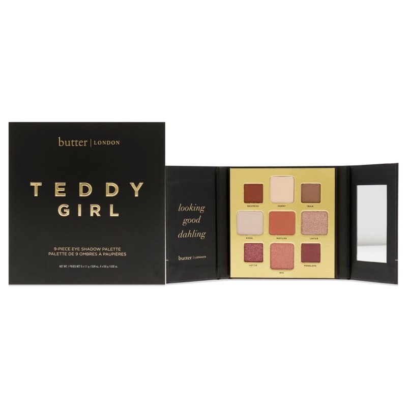 Butter London - Teddy Girl Eyeshadow Palette for Women - 0.28 oz Eye Shadow - Eye Shadow - British D'sire