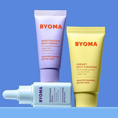 BYOMA Brightening Starter Kit - Mini Cleanser 30ml, Mini Rich Cream 15ml, Mini Brightening Serum 15ml - British D'sire