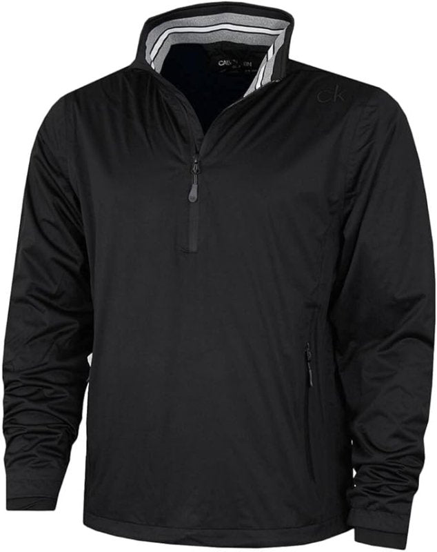 Calvin Klein Mens 2024 Waterproof Half Zip Stretch Golf Jacket - Track Jackets - British D'sire