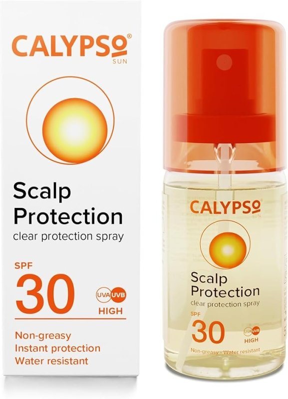 Calypso Hair & Scalp Protection Spray SPF30 Non Greasy High Protection UVA and UVB, 50ml - British D'sire