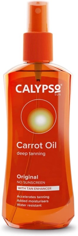 Calypso Original Carrot Oil | No SPF | Accelerates tanning | No Self tan | 200ml - British D'sire