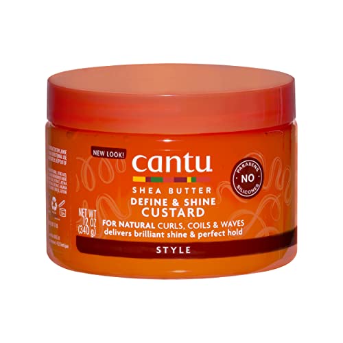 CANTU, Shea Butter for Natural Hair Define Shine Custard, 340g (packaging may vary) - Hair Cream - British D'sire