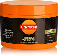 Carroten Intensive Tanning Gel 150 ml - Tan Accelerator with Coconut Oil and Vitamin A & E - Sunbed Tanning Accelerator - Sunscreen without SPF - British D'sire