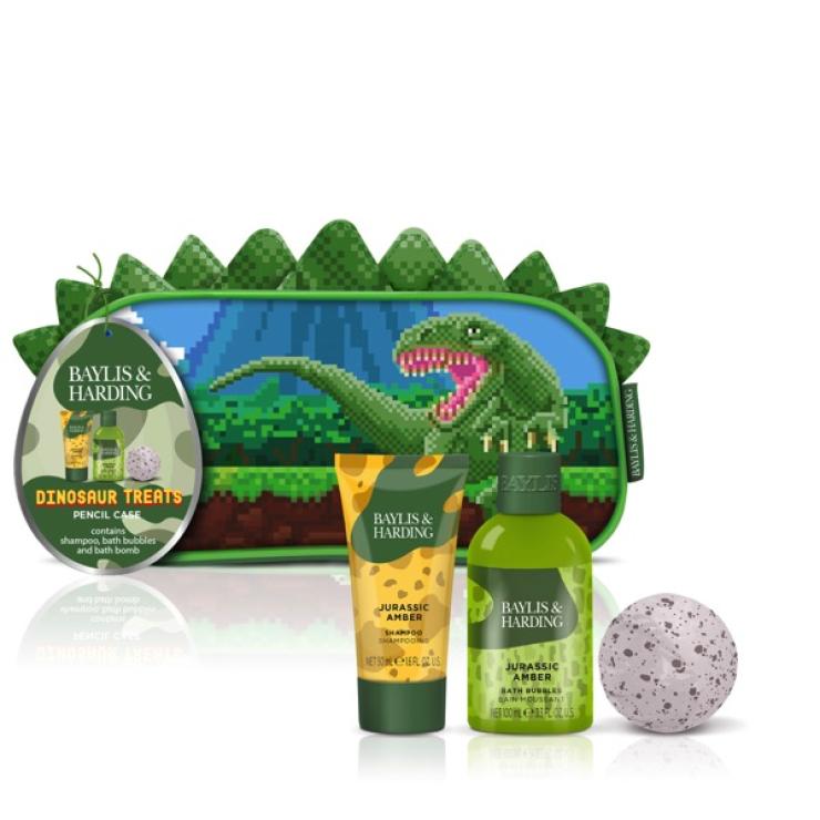 Baylis & Harding Dinosaur Pencil Case Gift Set - Vegan Friendly