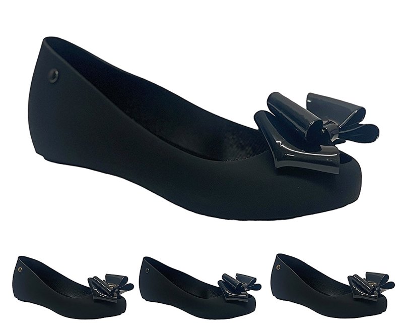 Casual Flat Bow Jelly Shoes - Flats - British D'sire