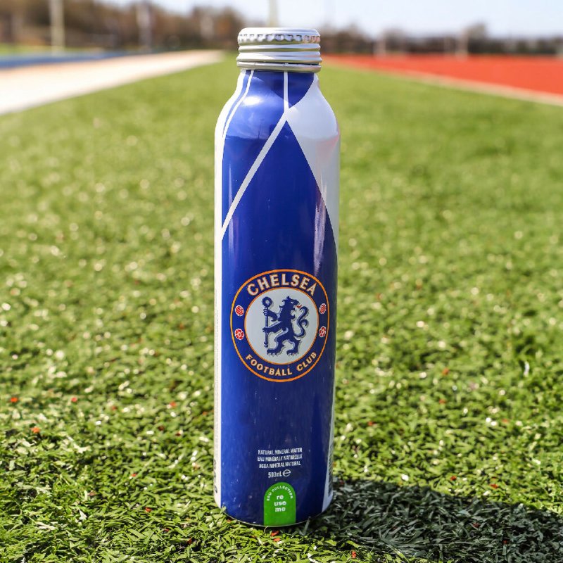 Chelsea FC Aluminum Water Bottle by Chelsea FC for Unisex - 12 x 16.9 oz Water - Water Bottles & Thermos - British D'sire