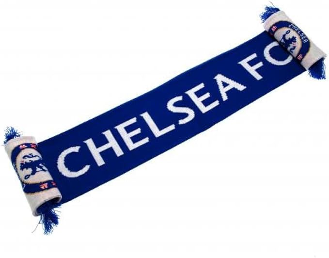 Chelsea FC Official Football Gift Scarf - A Great Christmas/Birthday Gift Idea For Men And Boys - British D'sire