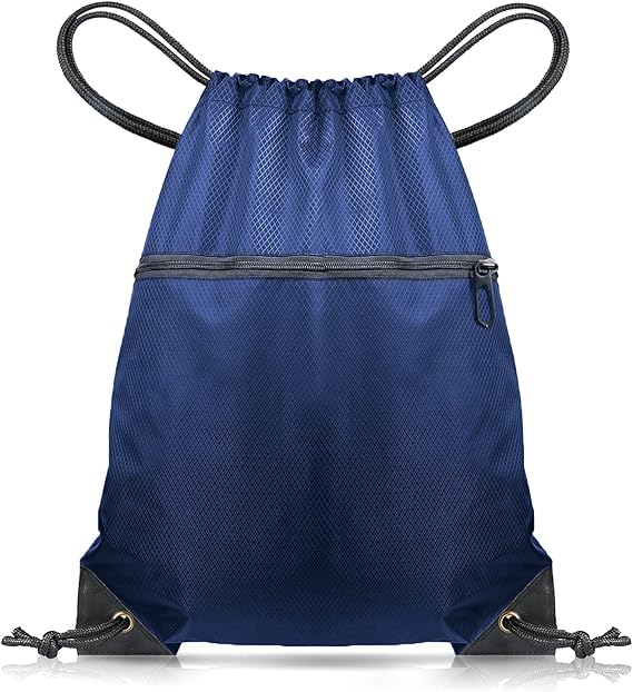 CHEPULA Drawstring Gym Bag, Large Sports Backpack String Swim Drawstring PE Bags for Women Men, Travel Beach School Bag with Waterproof - Bags & Accessories - British D'sire