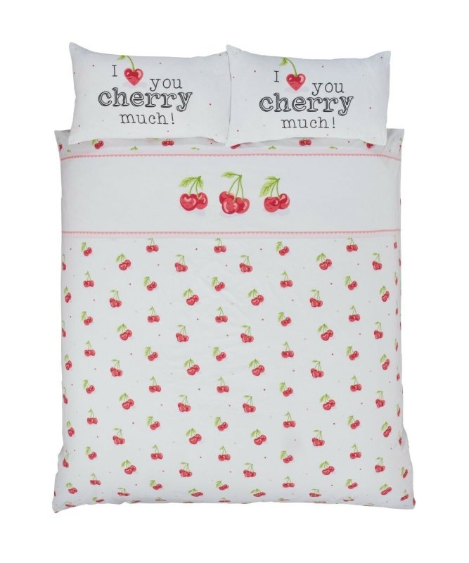 Cherry Much Kids Children Bedding Single Double Toddler Duvet Quilt Cover Set Boys Girls - Duvet Set - British D'sire