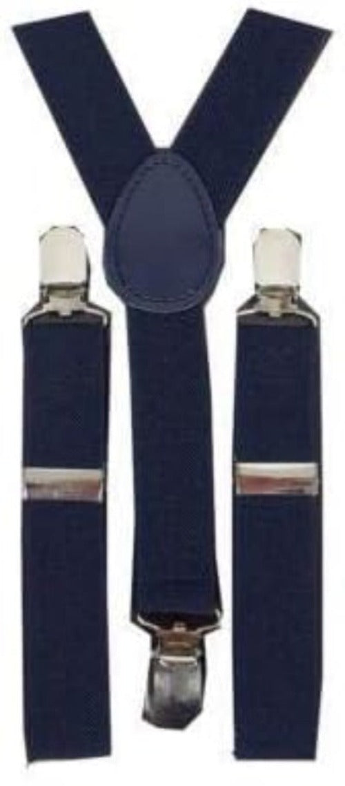 Childrens Boys Kids Navy Braces - suspenders - British D'sire