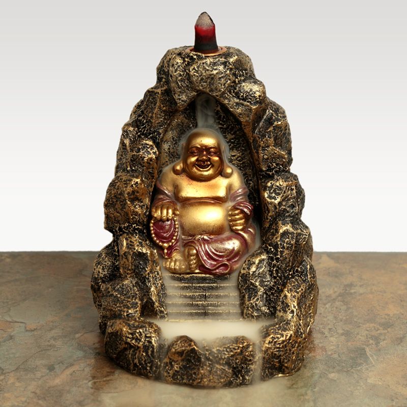 Chinese Buddha Backflow Incense Burner - British D'sire