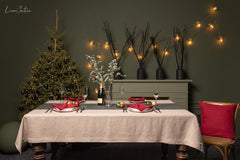 Christmas Greyish Green Dining Table Runner - Table runner - British D'sire