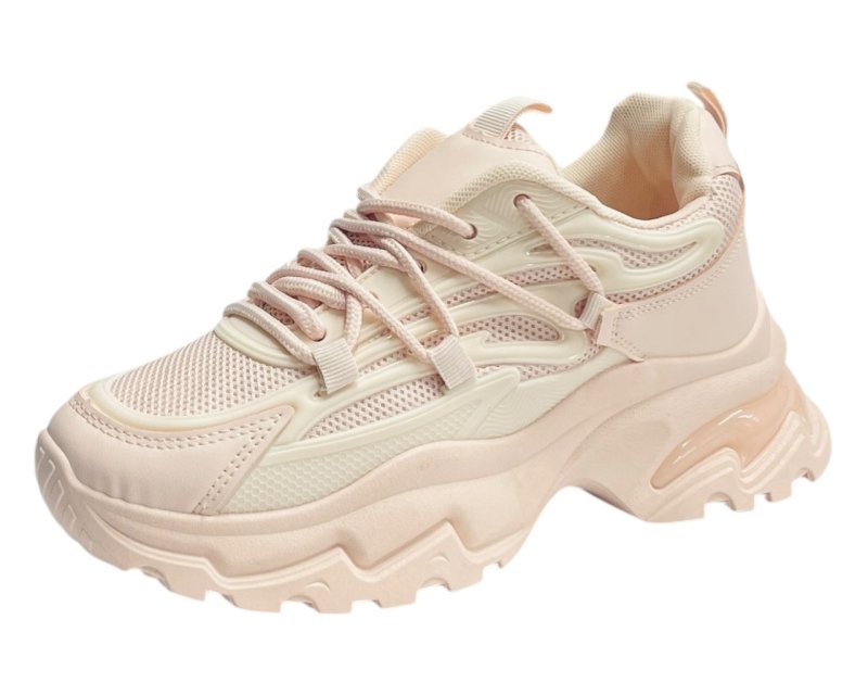 Chunky Sole Lace Up Sports Trainers - Trainers - British D'sire