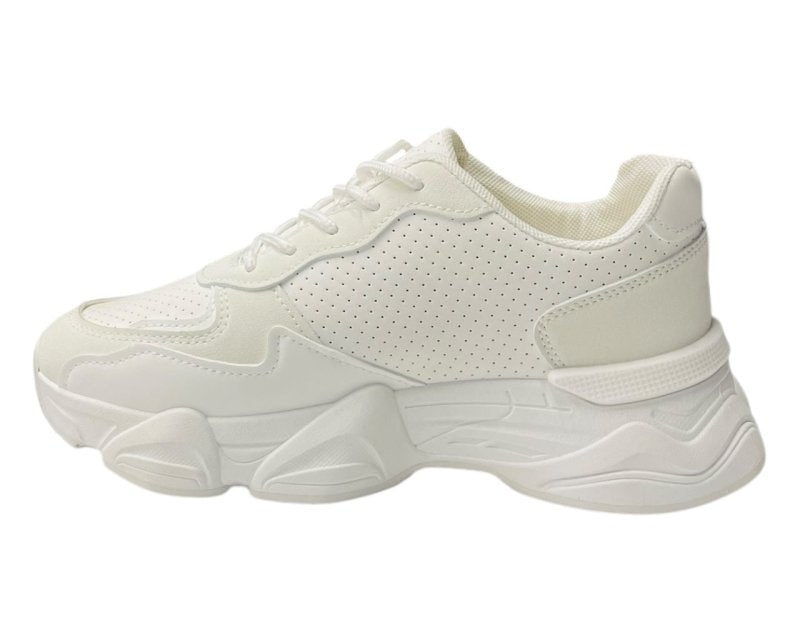 Chunky Sole Lace Up Sports Trainers - Trainers - British D'sire