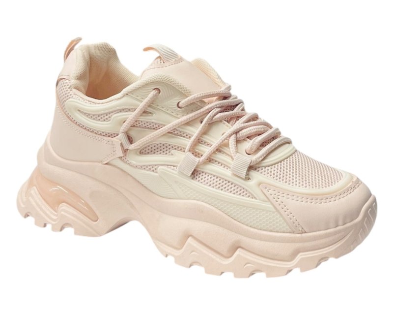 Chunky Sole Lace Up Sports Trainers - Trainers - British D'sire