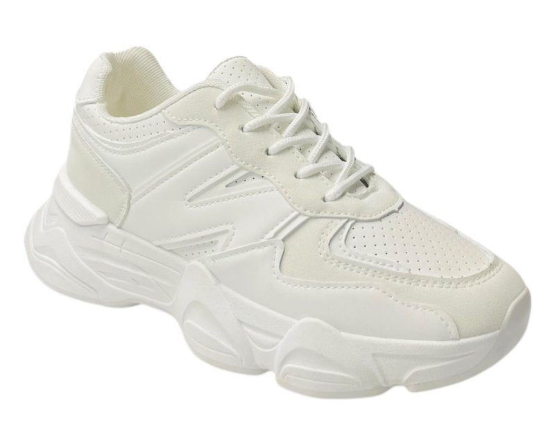 Chunky Sole Lace Up Sports Trainers - Trainers - British D'sire