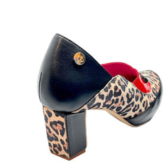 Cinque - Red leopard cork - Heel Shoe - British D'sire