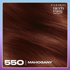 Clairol Nice'n Easy Tone+Gloss Semi Permanent Hair Dye - 550/81 Mahogany - Hair dye - British D'sire
