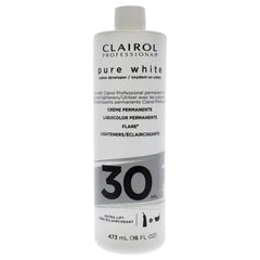 Clairol - Pure White 30 Volume Creme Developer for Unisex - 16 oz Lightener - Lightener - British D'sire