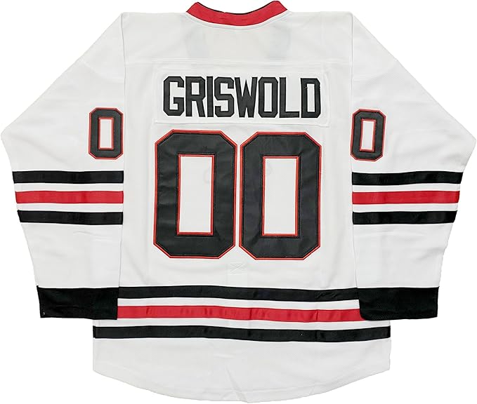 Clark Griswold Movie Hockey Jerseys X - Mas Christmas Vacation Mens Jersey White Stitched - Training Jerseys - British D'sire