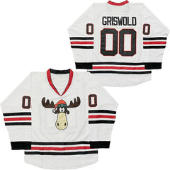 Clark Griswold Movie Hockey Jerseys X - Mas Christmas Vacation Mens Jersey White Stitched - Training Jerseys - British D'sire