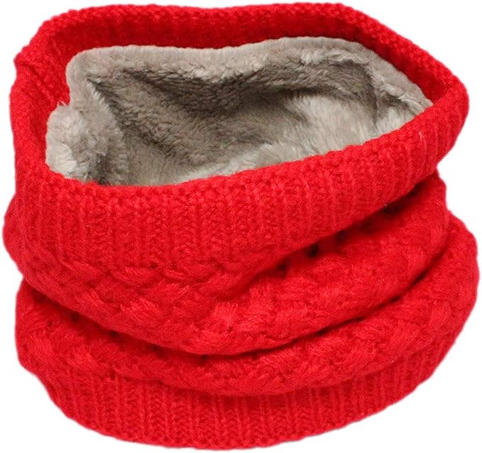 Colourful Baby World Kids Boys Girls Winter Fleece Lined Infinity Loop Scarf Neck Warmer - British D'sire