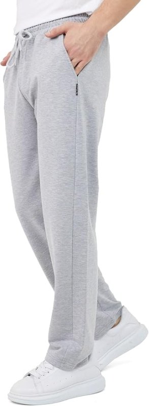 COMEOR Men's Cotton Jogging Pants - Long Men's Sweatpants - Men's Jogger Training Trousers, Relaxing Track Suit Bottom - Sweatpants - British D'sire